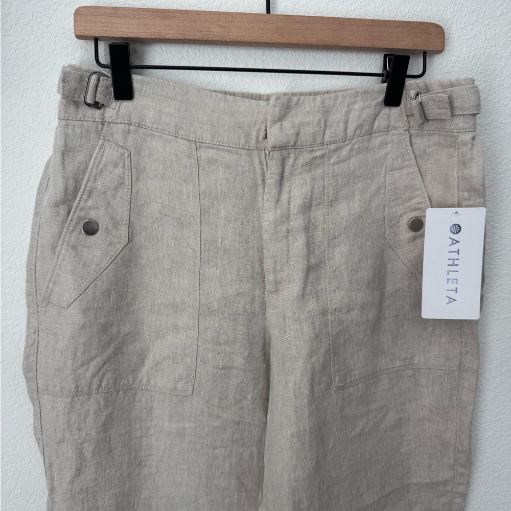 NWT Athleta Voyager Linen Pant - 10P - Picture 3 of 8